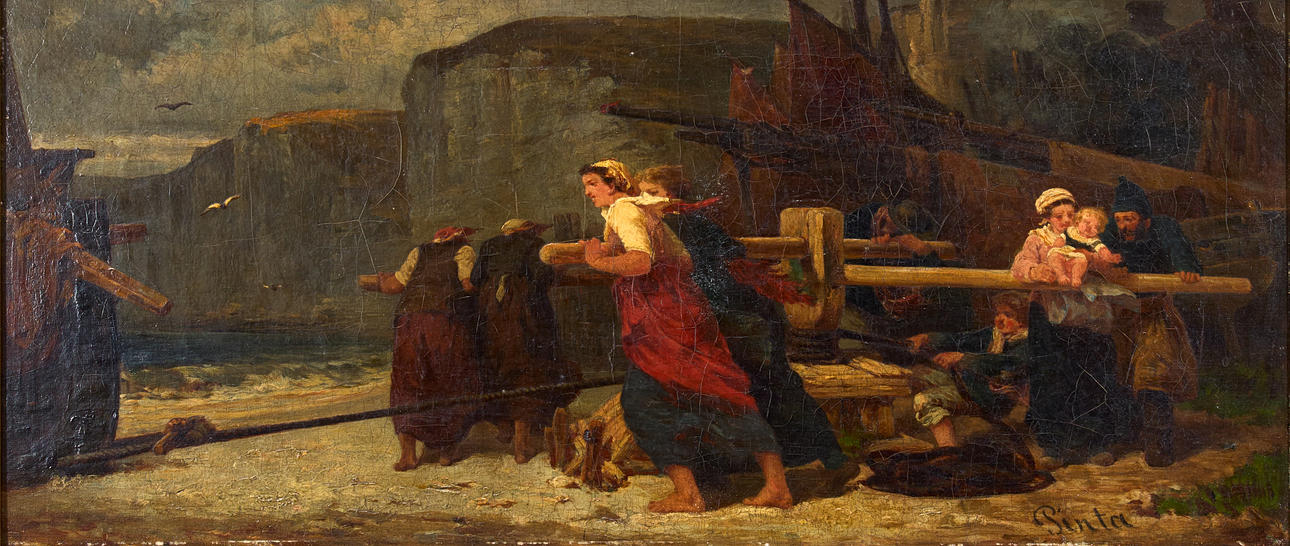 OIDENTIFIERAD KONSTNÄR. Working women.