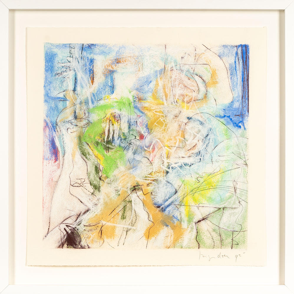 NIC LANGENDOEN. Mixed media on paper, Signed & dated 1992.