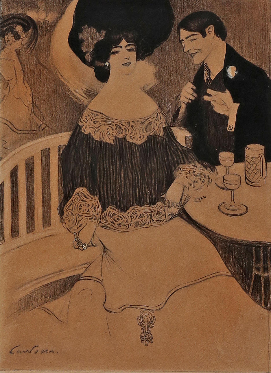 JOAN CARDONA. Couple in a cafe.