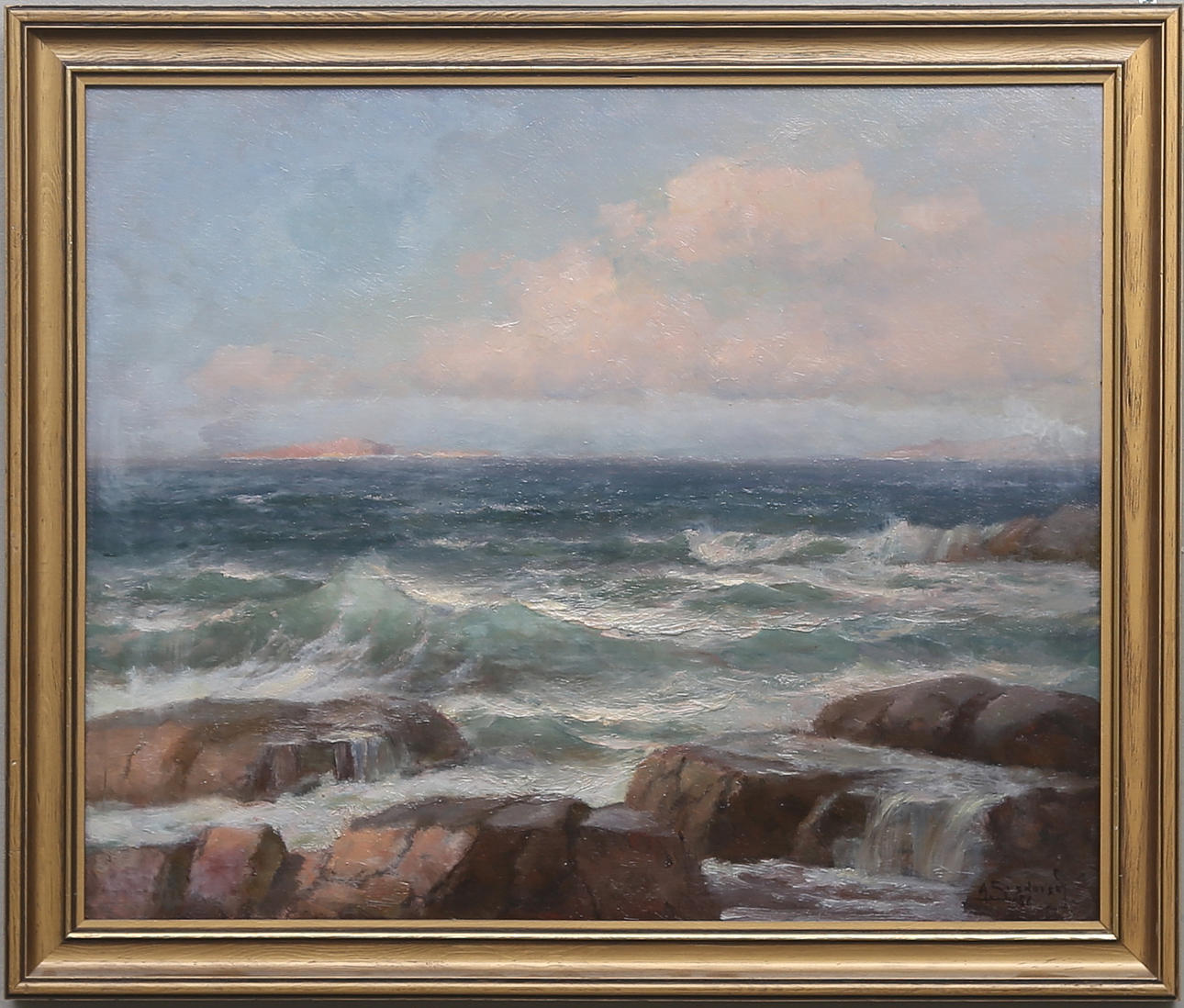 ARSENIJ PETROVICH SOSNOVSKIJ. Olja på pannå, signerad och daterad 1956.