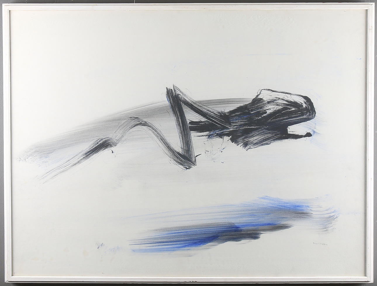 RUNE HAGBERG. Komposition, tusch på papper, signerad.