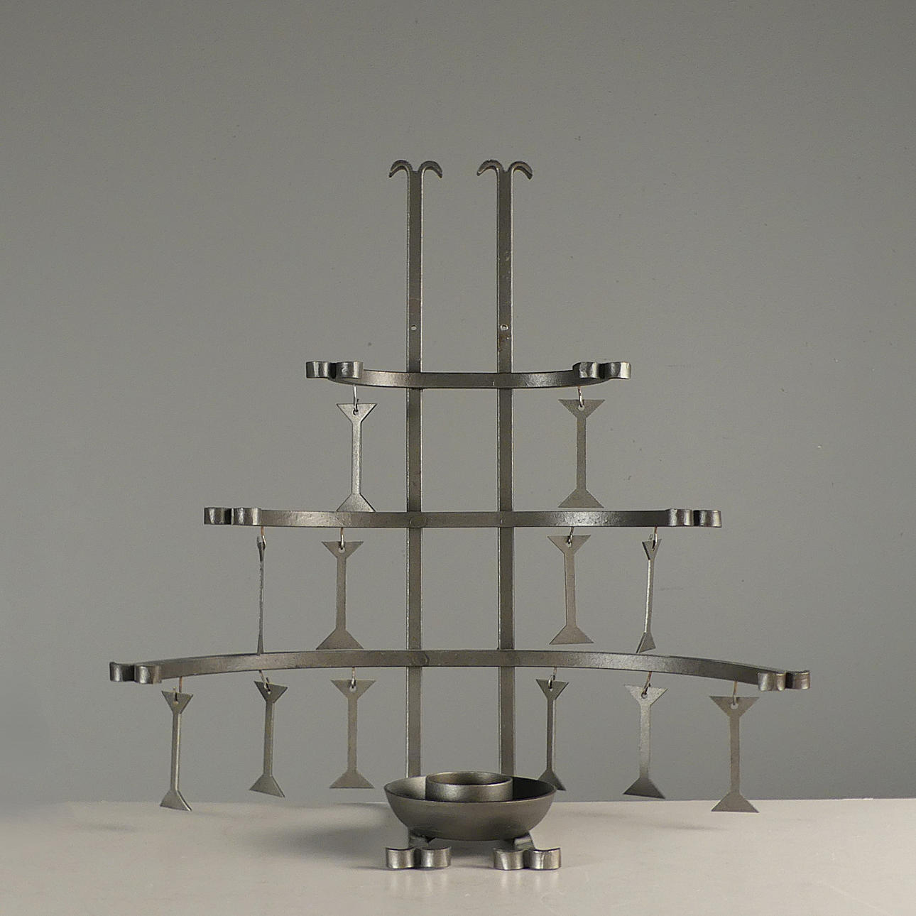 WALL SCONCES, wrought.