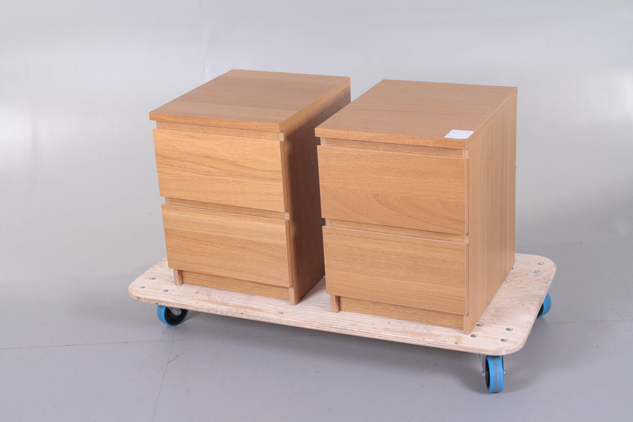 SÄNGBORD, 1 par, Ikea malm.