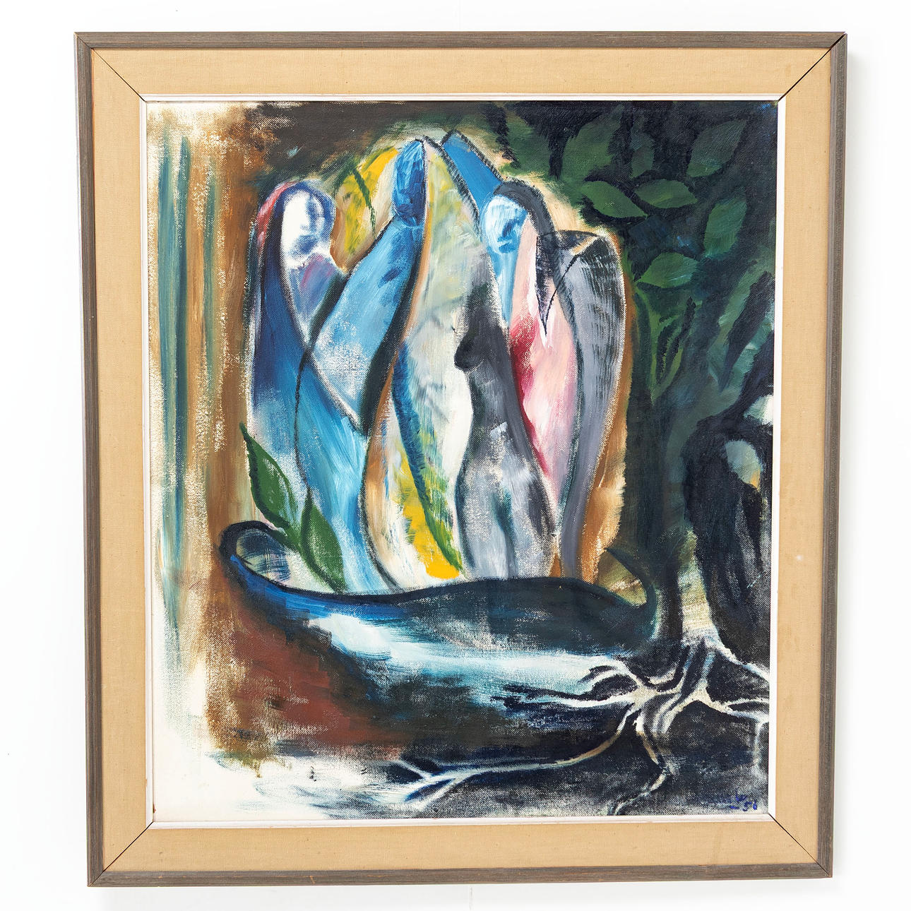 UNIDENTIFIED ARTIST, Oil on panel, signed and dated.