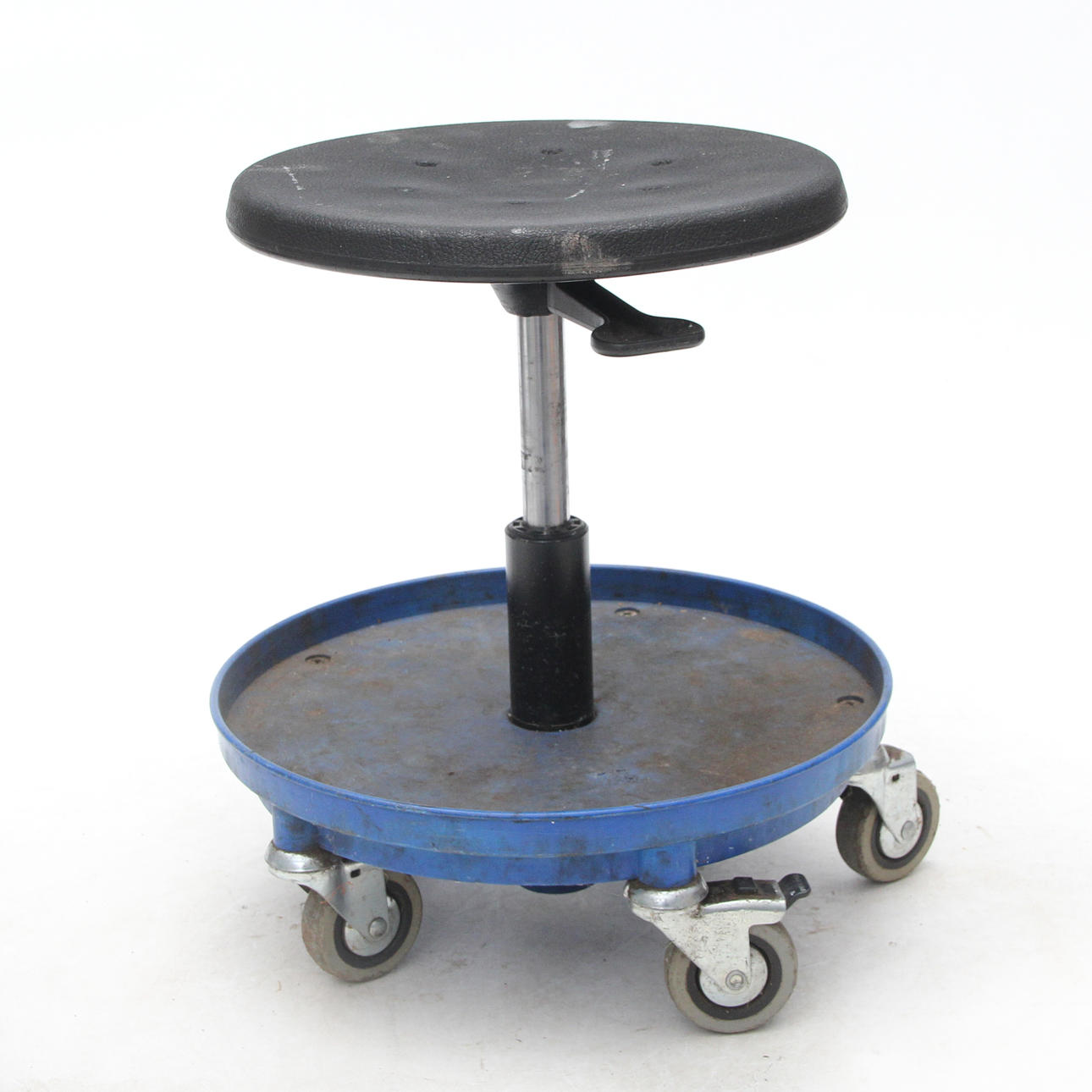 Verkstadsstol, rund, Höj och sänkbar.