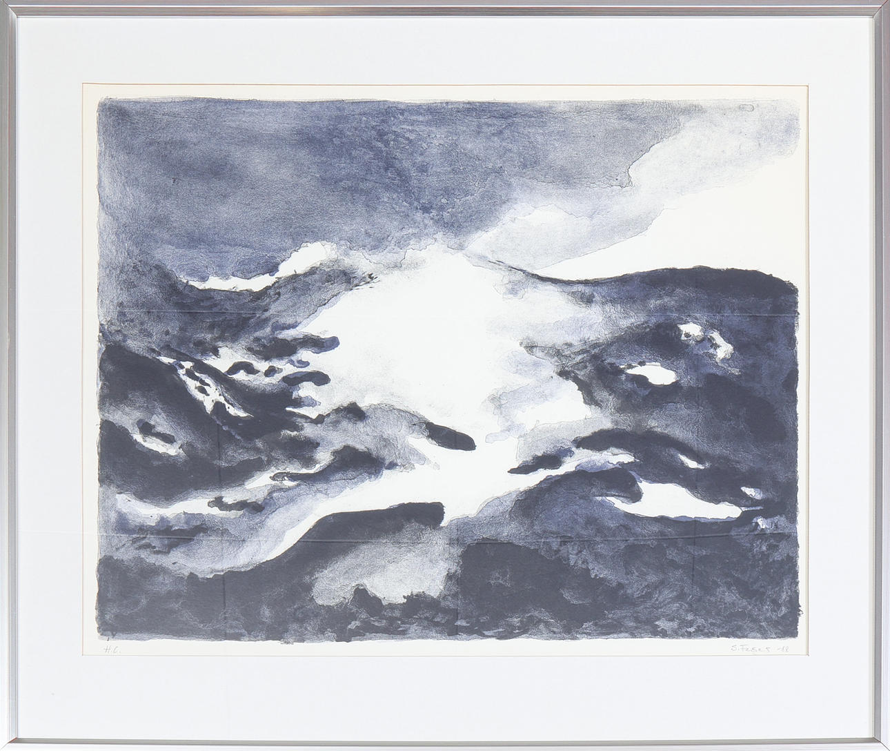 SIXTEN FAGER. Lithograph, marked H.C. signed, dated -88.