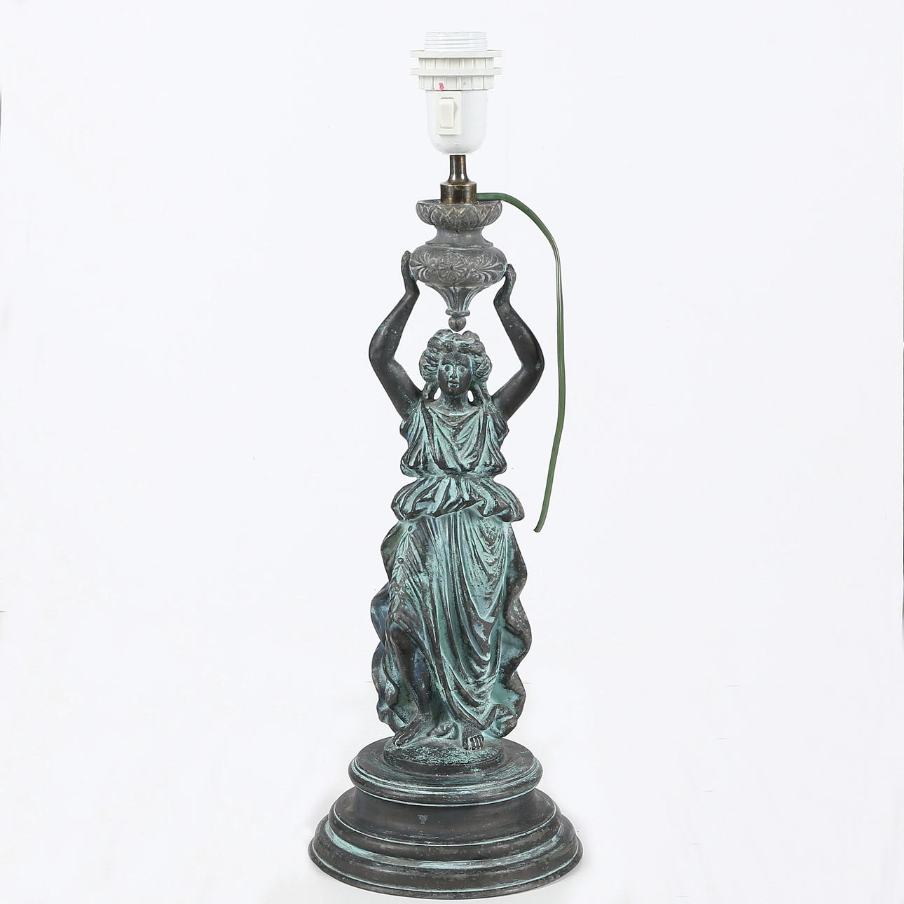 BORDSLAMPA, tenn, 1900-tal.