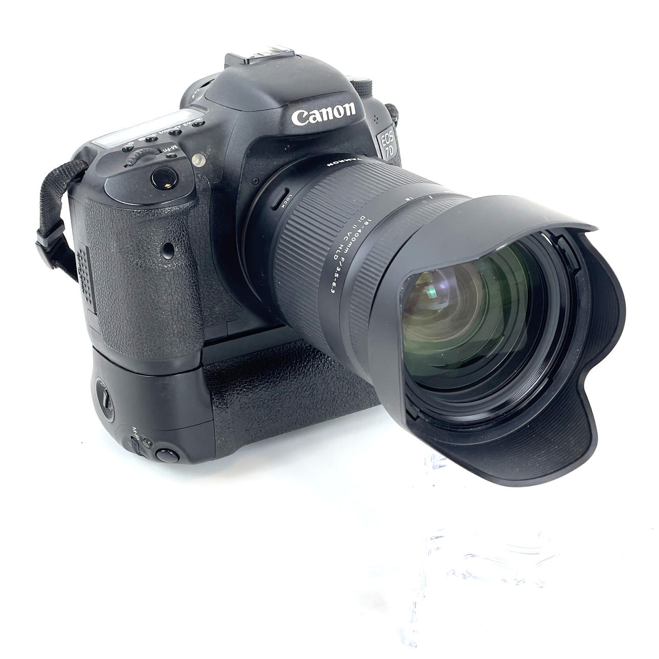 CAMERA. Canon EOS 7D, with Tamaron lens and accessories.