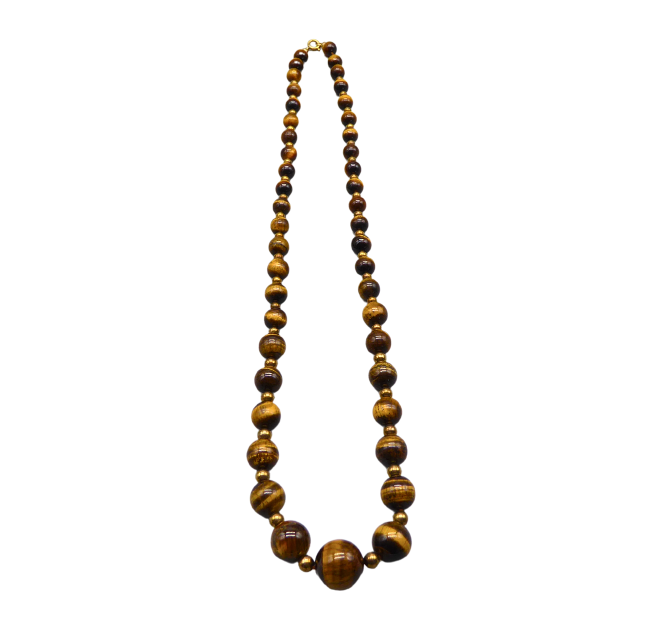 TIGER EYES - PEARL - NECKLACE.