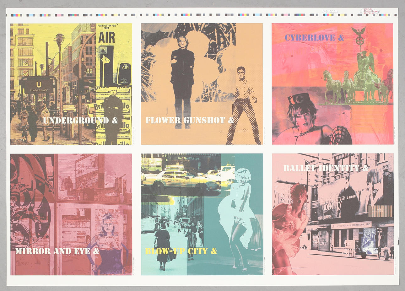 CHRISTIAN TANGØ. Underground & ........ färglitografi nr 36/98, signerad.