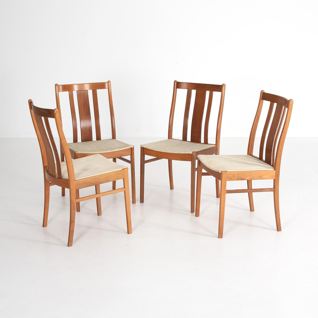 CHAIRS, 4 pcs, walnut, Sweden 1960s.