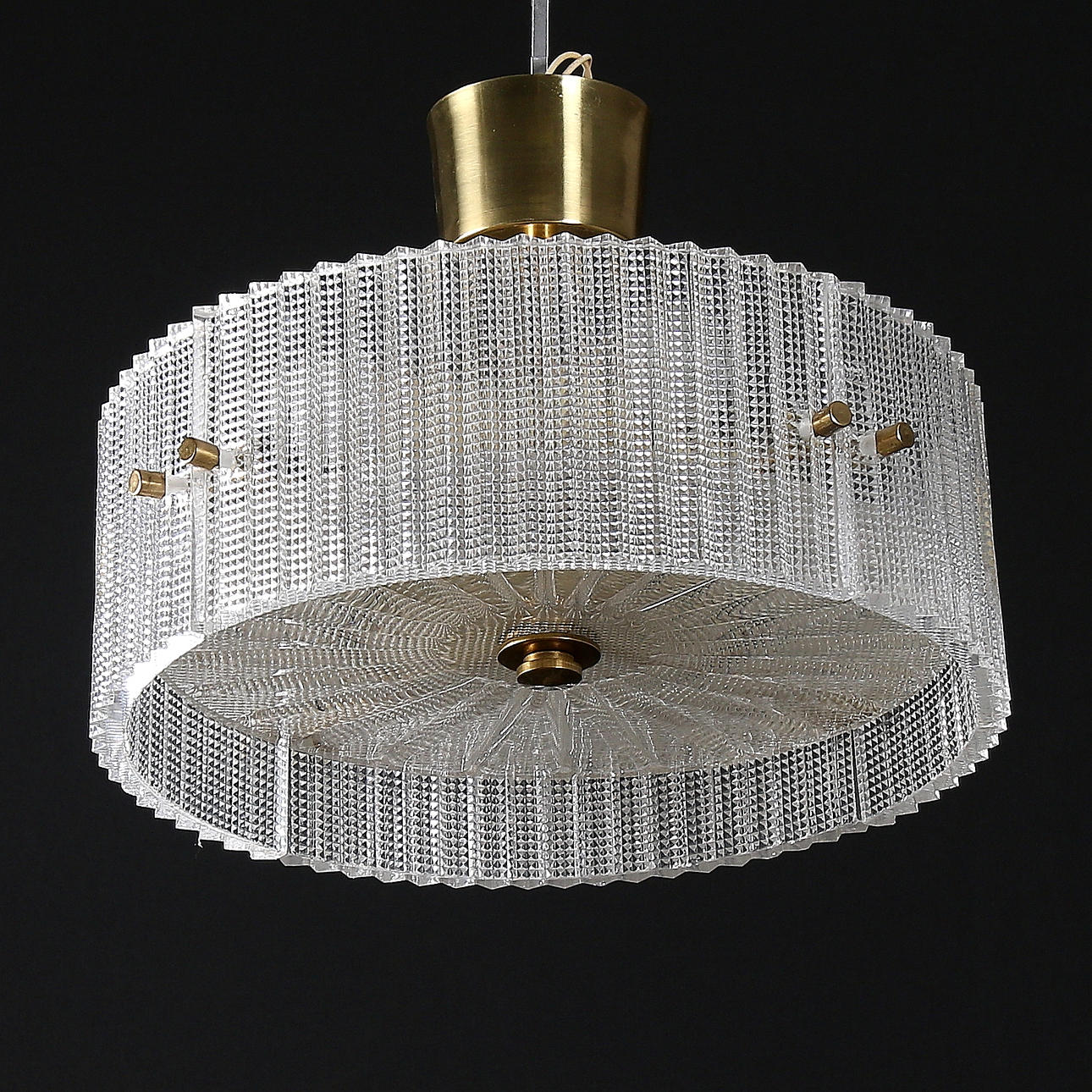 TAKLAMPA, glas, Carl Fagerlund, Orrefors, 1900-talets andra hälft.