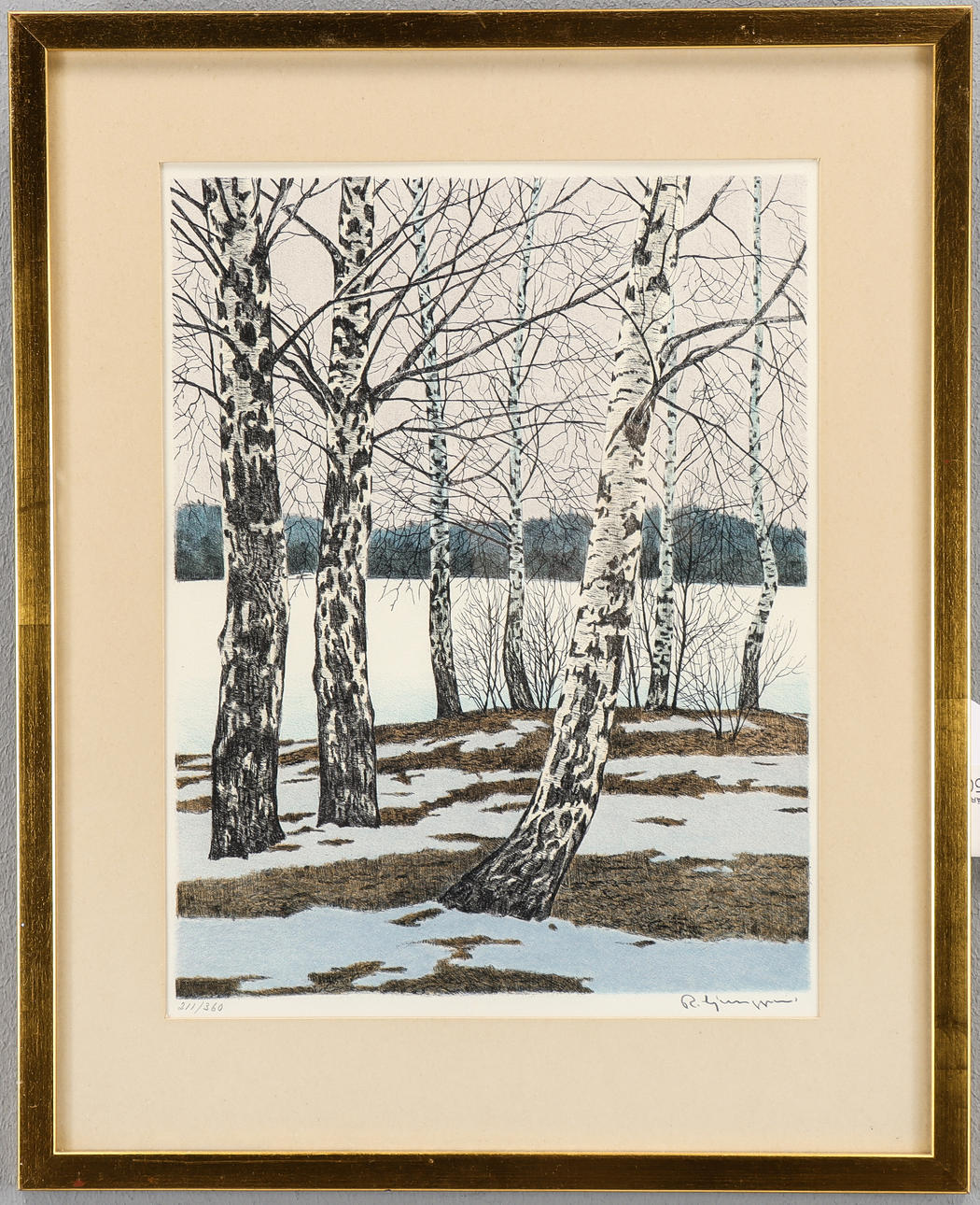 REINHOLD LJUNGGREN. Lithograph 211/360, signed.