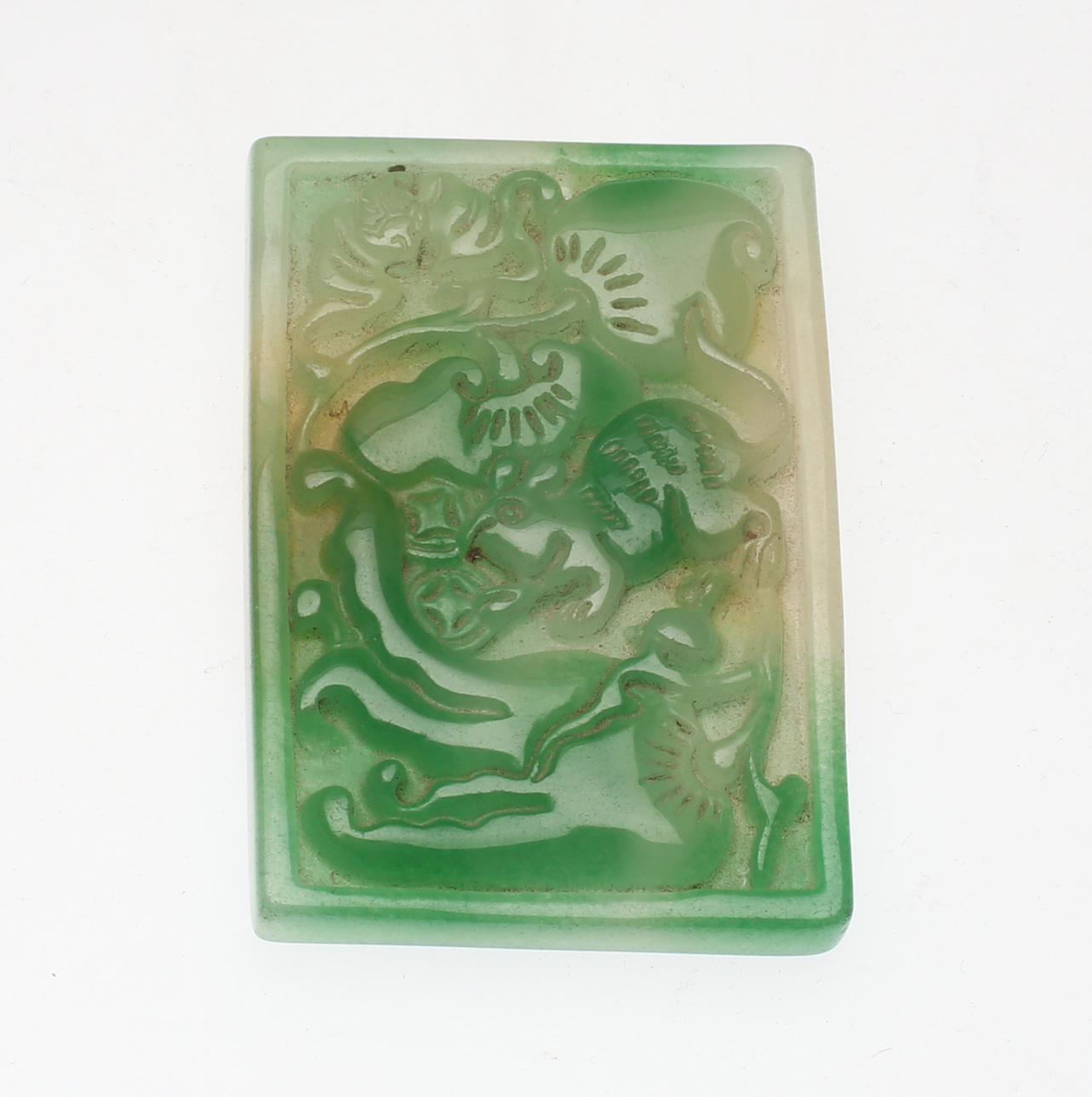 AMULETT / HÄNGE, jade, orientaliskt.