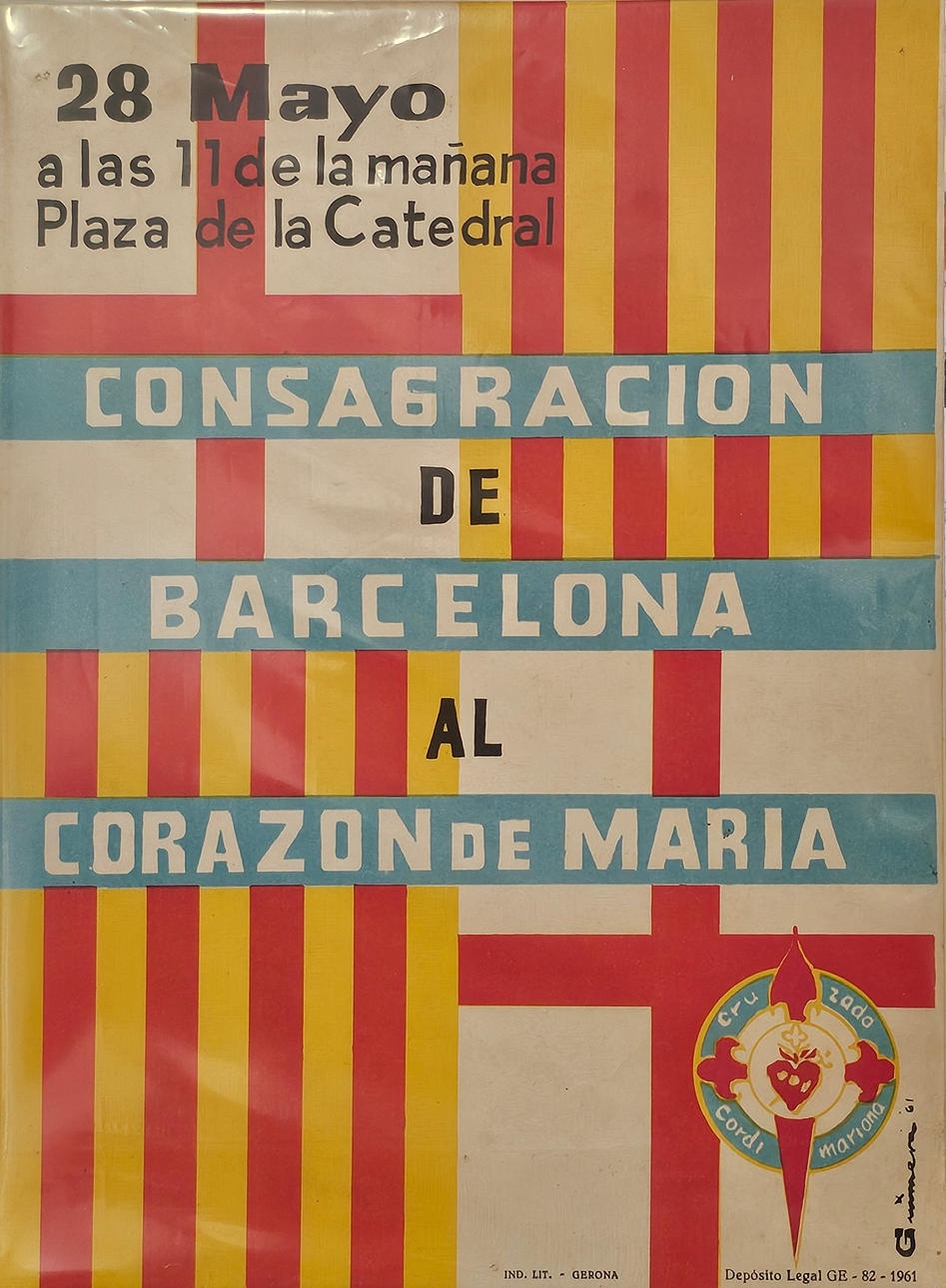 Poster of the Congregation of Barcelona to the Heart of Mary ...