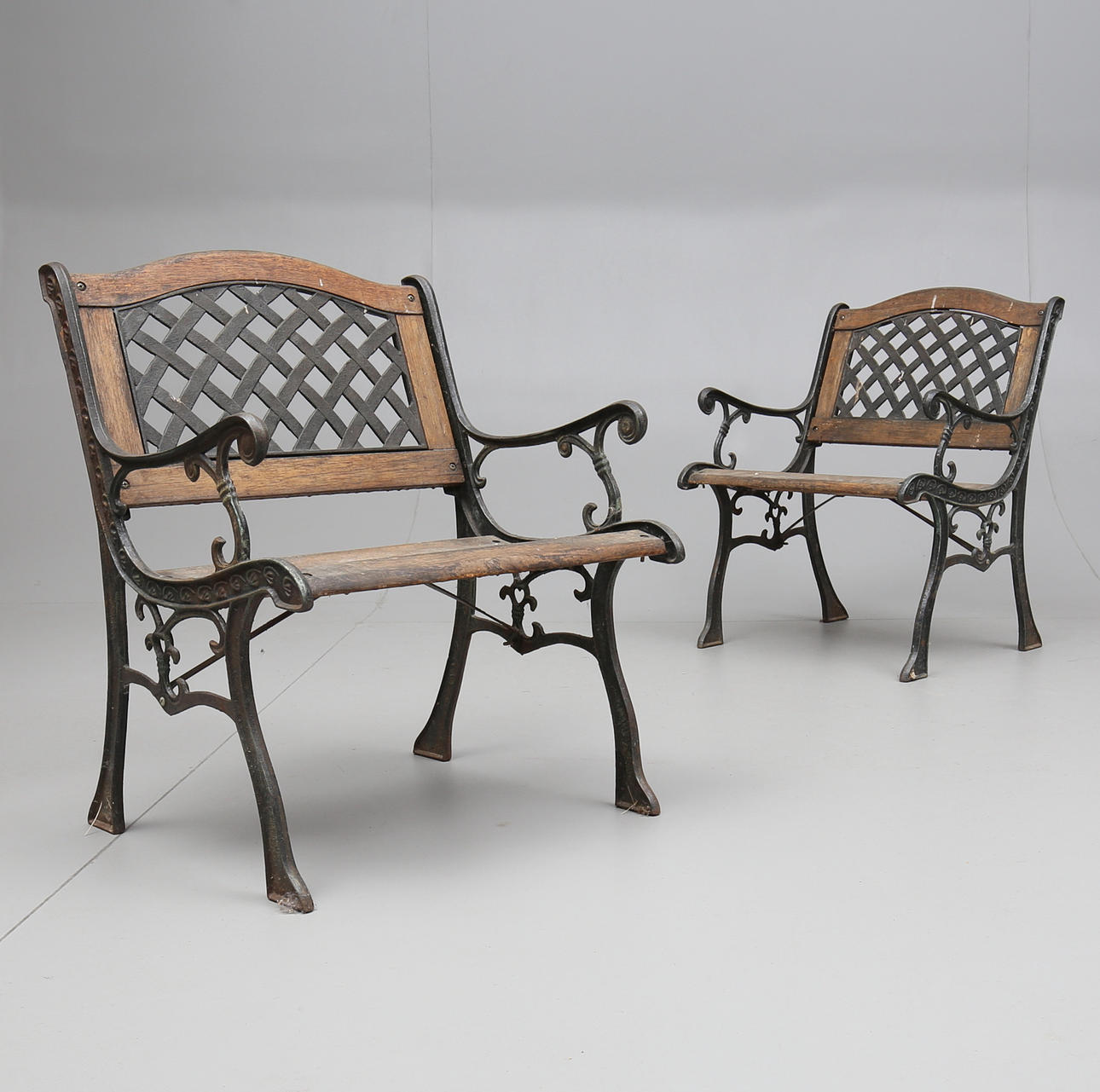 TRÄDGÅRDSSTOLAR, 1 par, 1900-talets andra hälft.