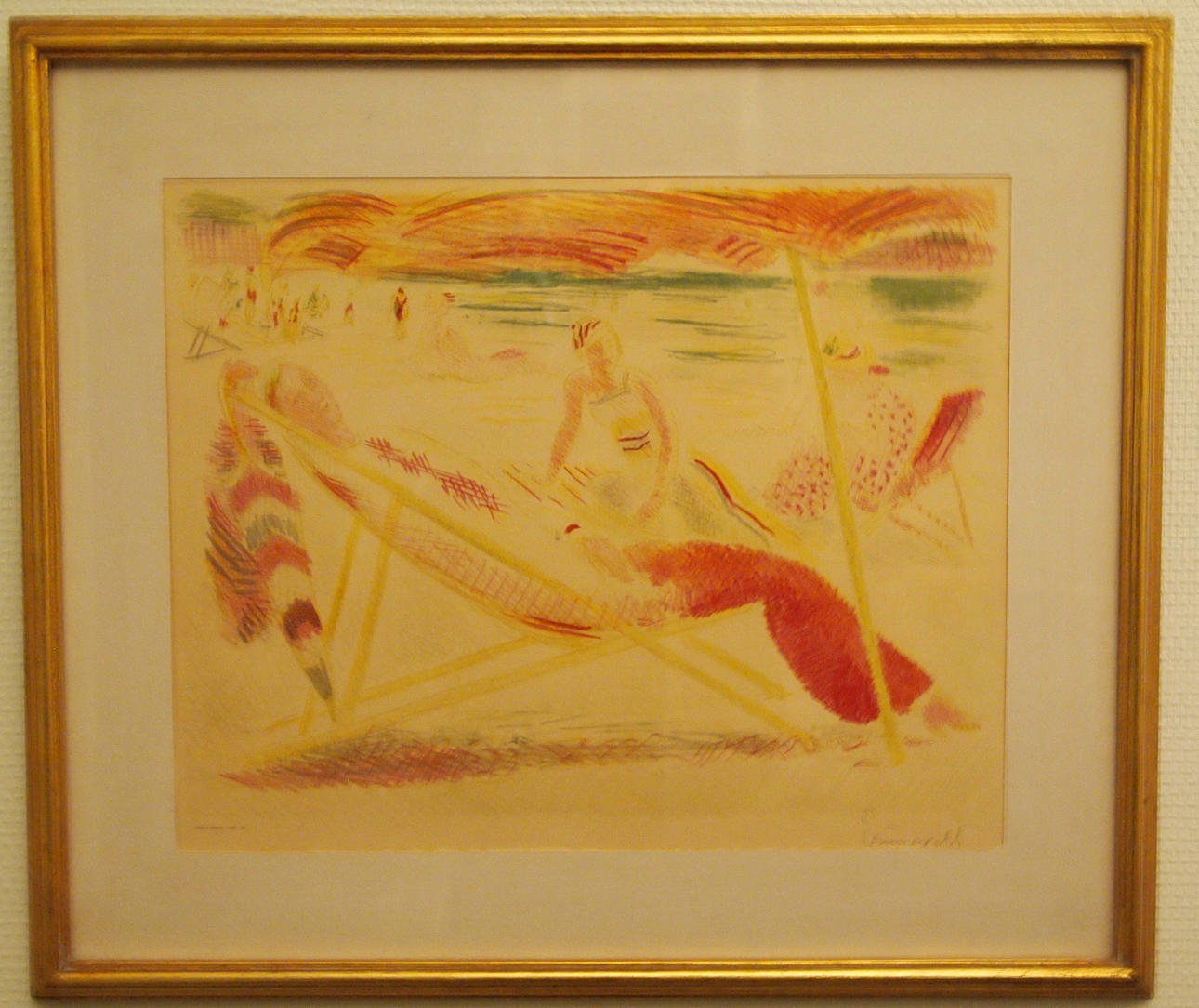 ISAAC GRUNEWALD Litografi.