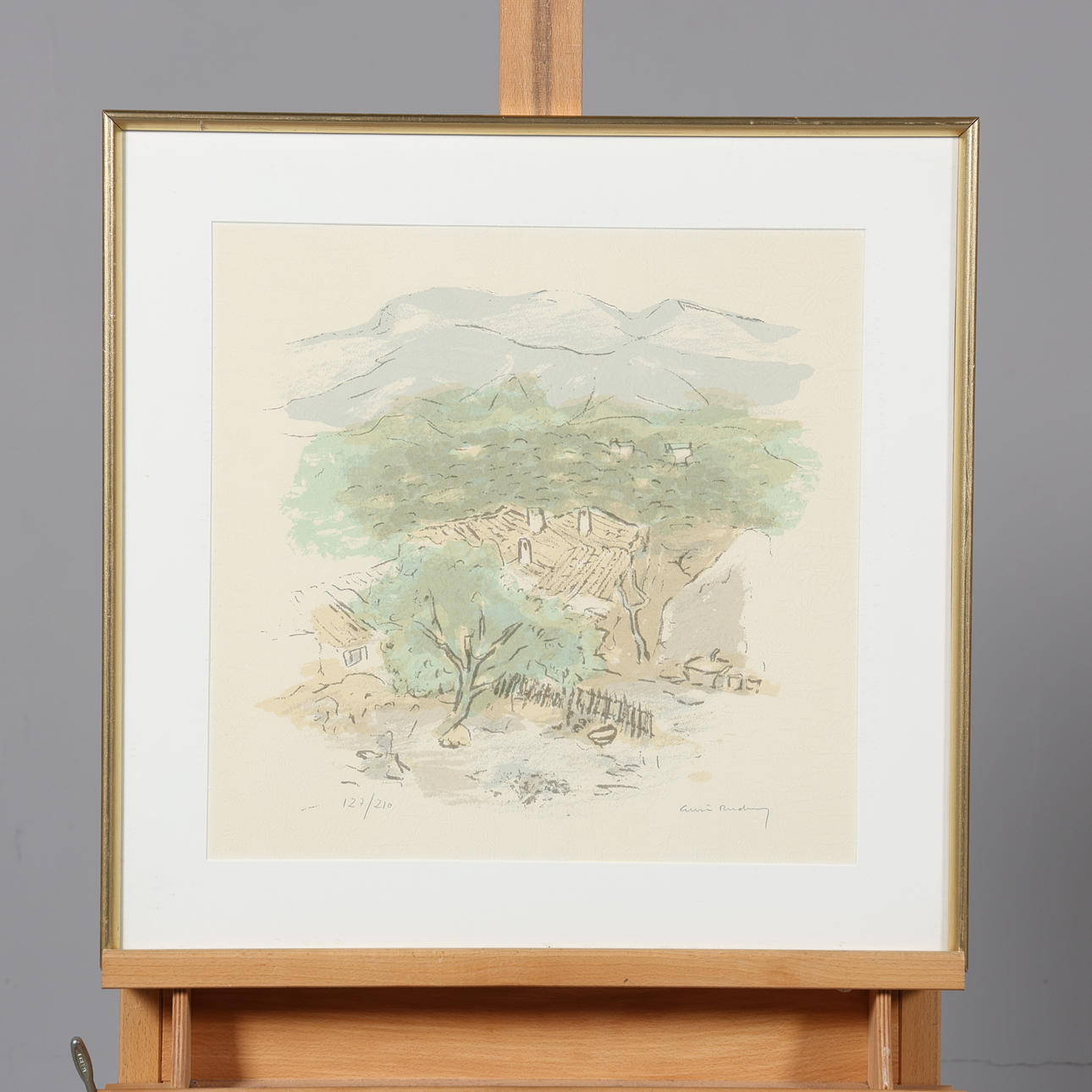 GUSTAV RUDBERG. LITHOGRAPH, signed, numbered 127/210.