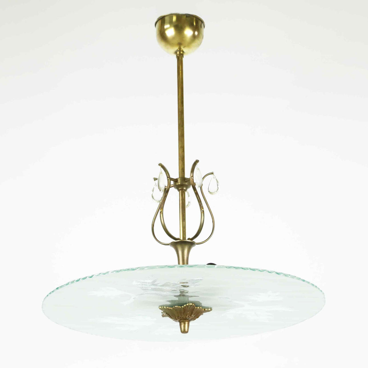 A Swedish Grace glass ceiling plafond, 1930s.