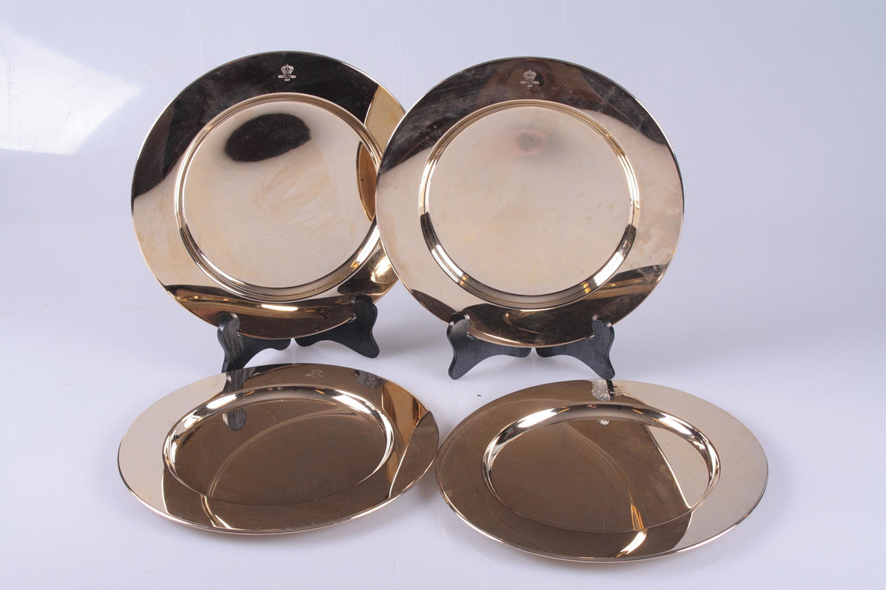 UNDERTALLRIKAR, 4 st, mässing, Skultuna.