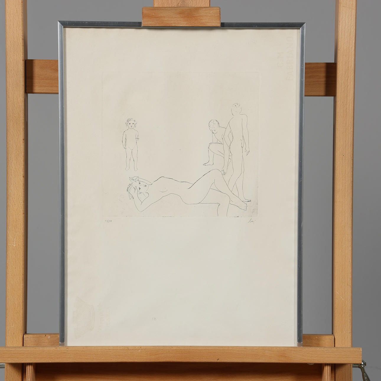 ENRICO BAJ. LITHOGRAPH, signed, numbered 19/51.