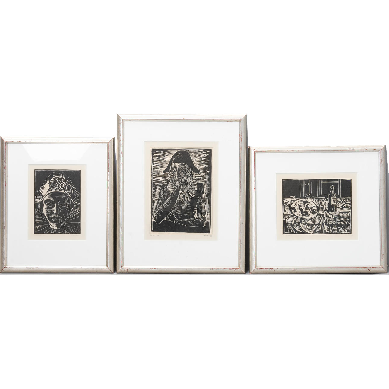 ANDY JØRGENSEN. 3 pcs. framed lithographs. Denmark, 1968-69.