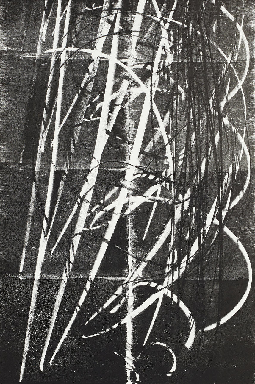 HANS HARTUNG (1904-1989). Composition, signed Hartung E.A. lithography.