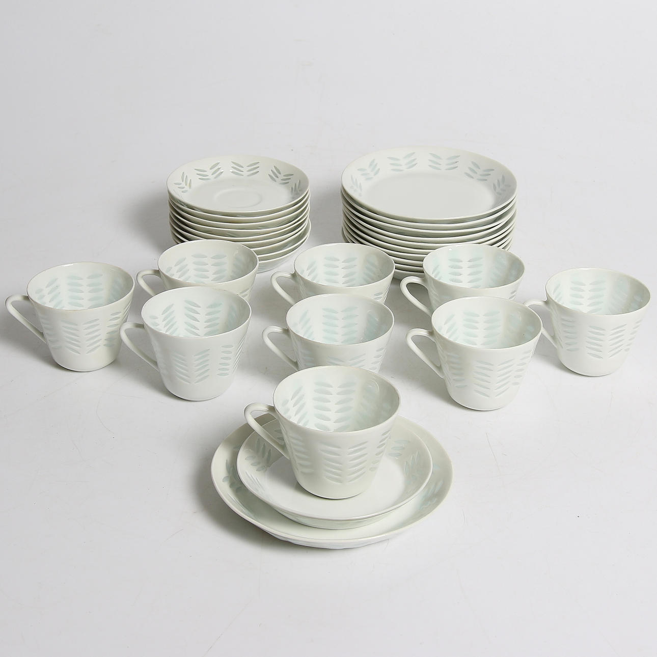 KAFFESERVIS, 30 delar, Risporslin, Arabia, Finland.