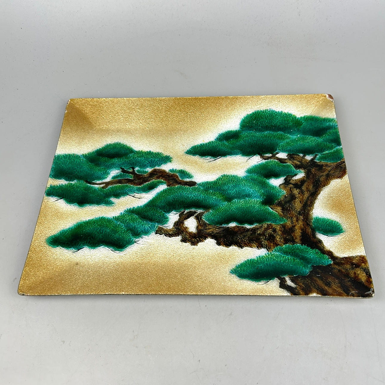 JAPANESE ENAMELLED TRAY.