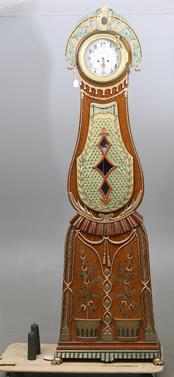 GOLVUR, "Ångermanlandsbrud", urtavla märkt Mora,1800-tal.