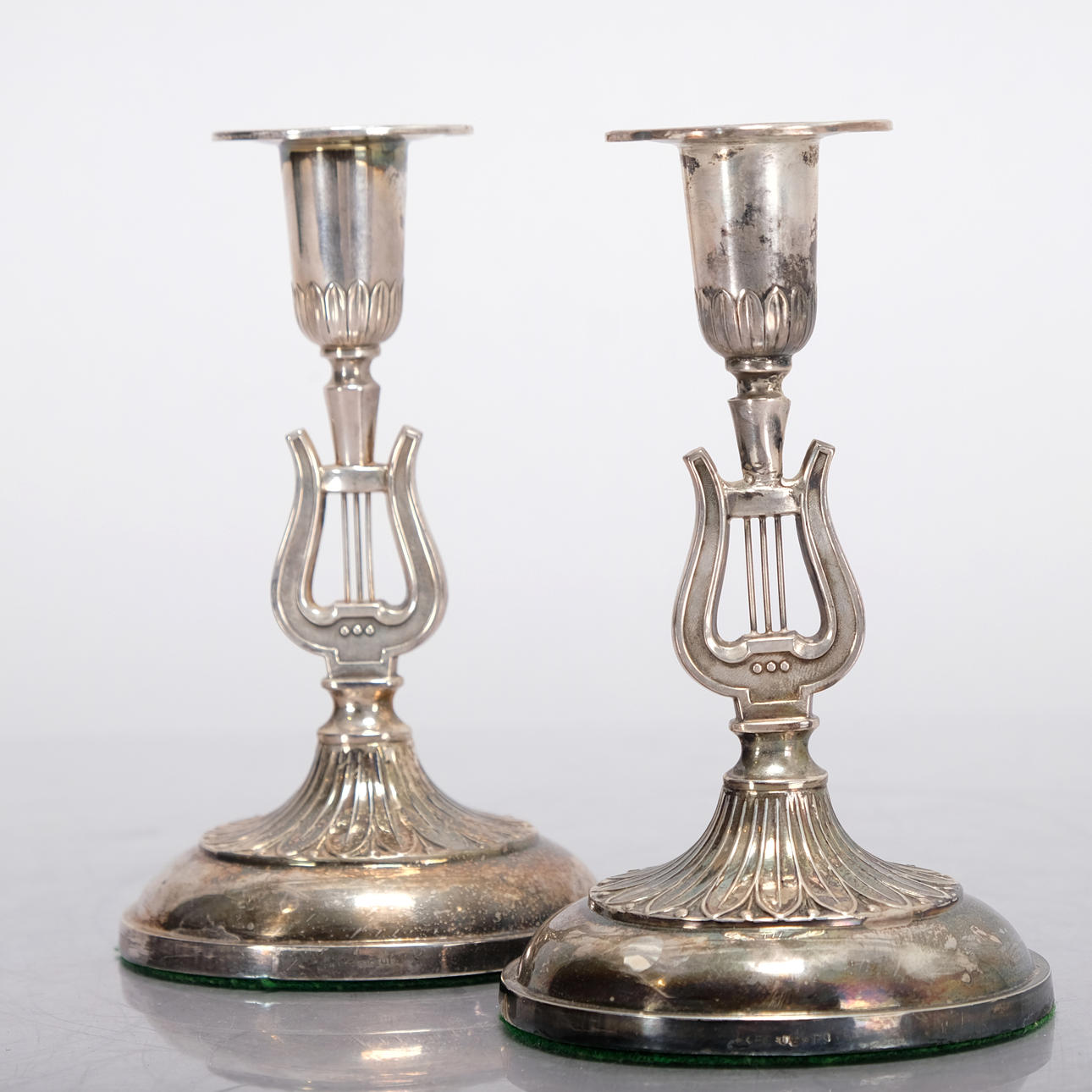 LJUSSTAKAR. Silver 1900-tal (2st).