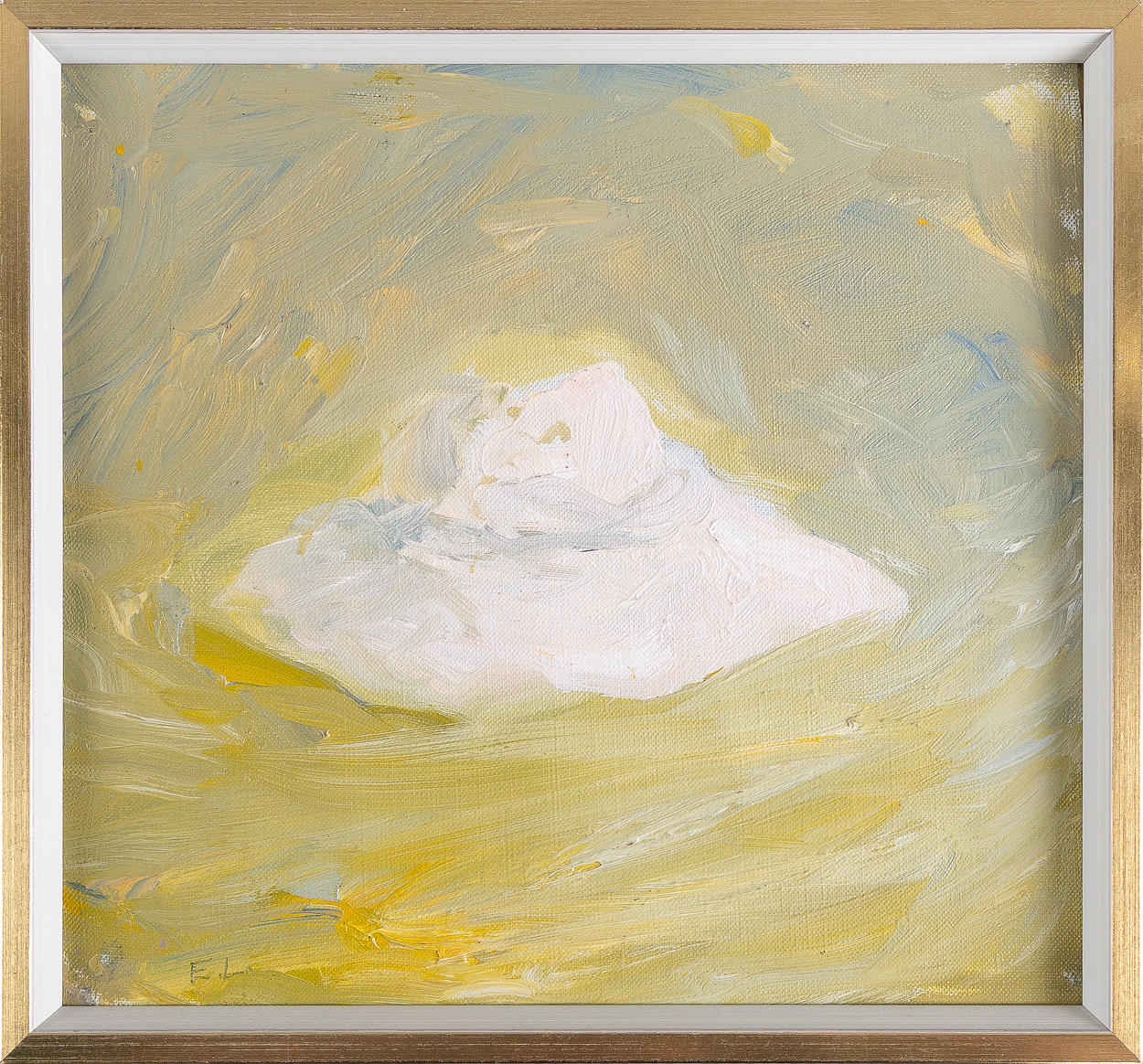 EVERT LUNDQUIST. Composition with hat, oil on canvas, pasted on panel.