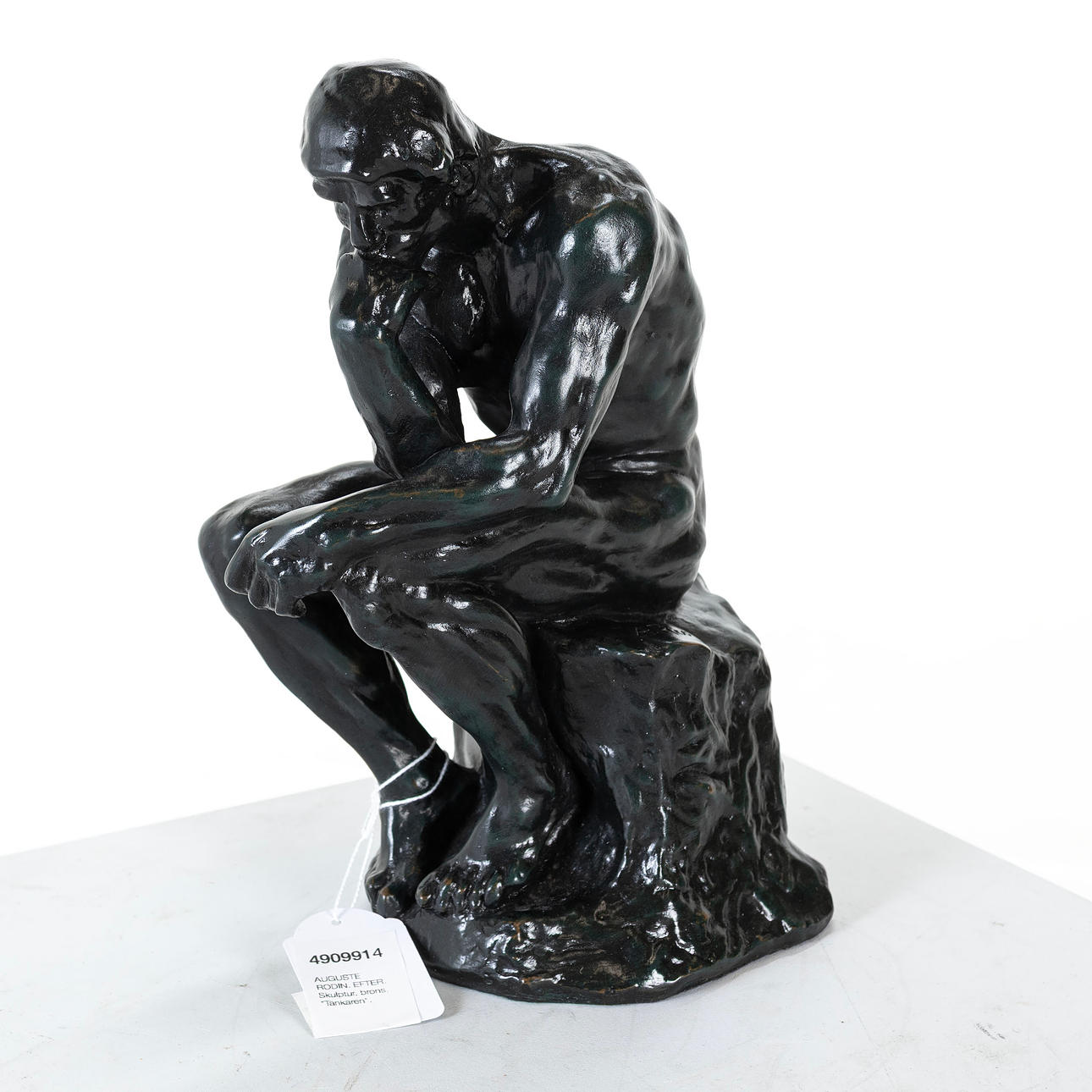 AUGUSTE RODIN. AFTER. Sculpture, bronze, “The Thinker”. Art ...