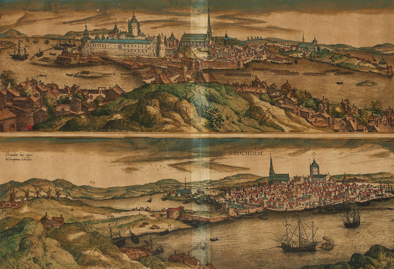 BRAUN/HOGENBERG, “STOCHOLMIA”, c. 1590.