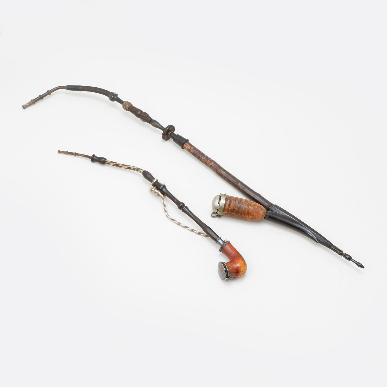 LONG PIPES, 2 pieces.