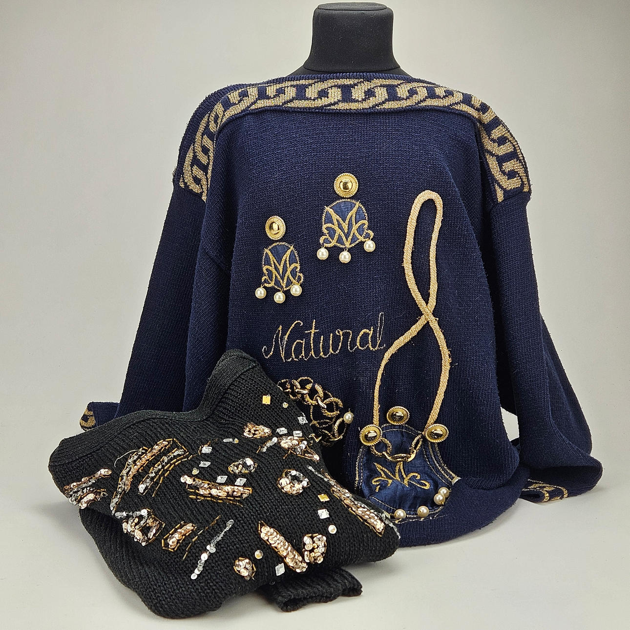 Two sweaters, Malina Wong and Miss V.
