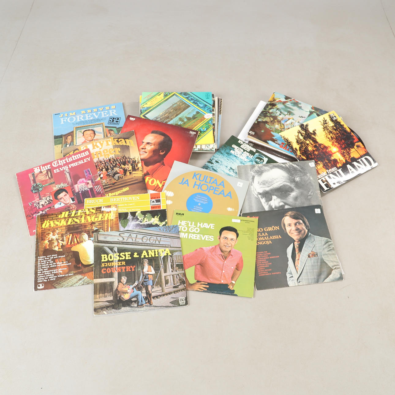 LP DISCS, about 47 pieces.