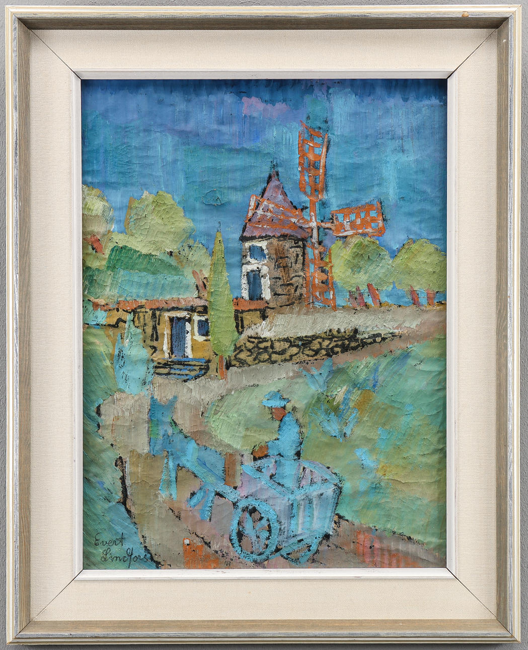 EVERT LINDFORS. Landscape with mill.