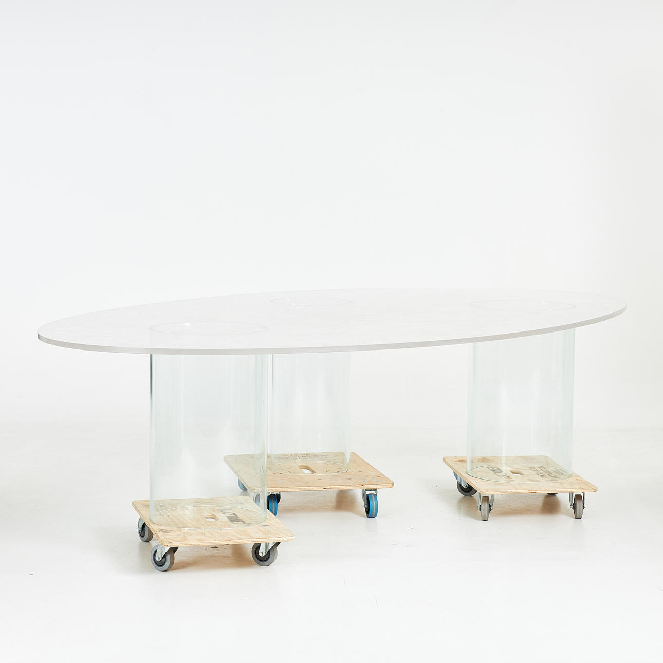 TABLE. Contemporary, acrylic plastic/resin.