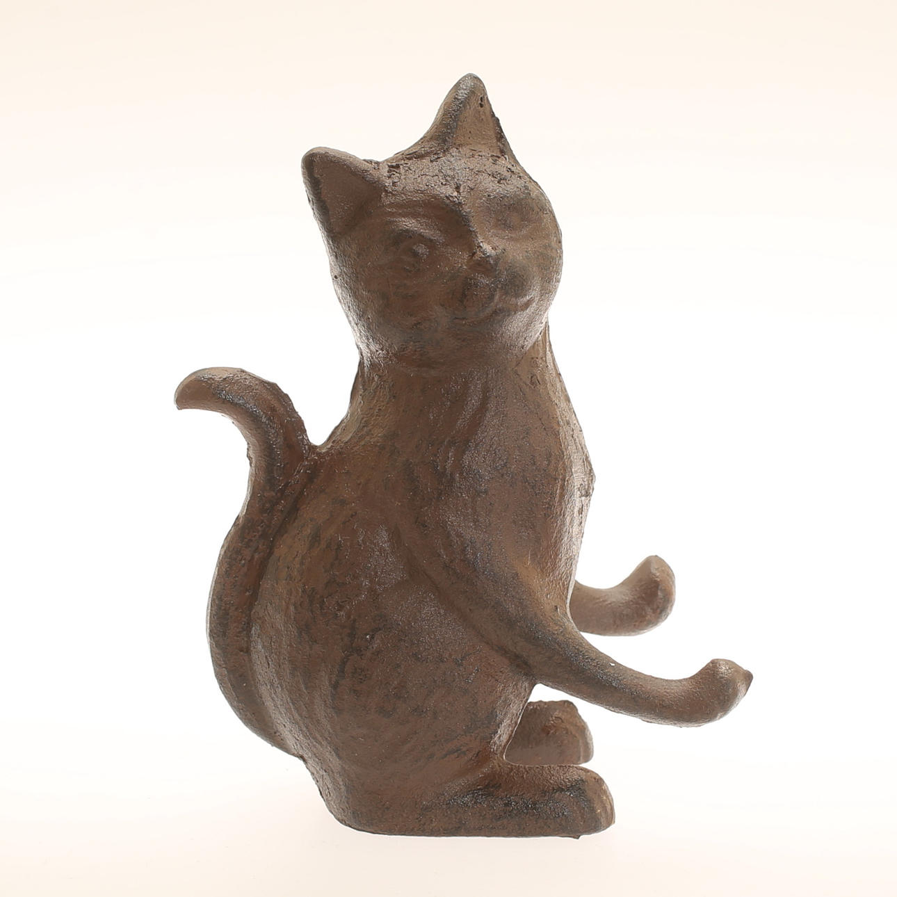 SCULPTURE, cast iron, cat, contemporary.