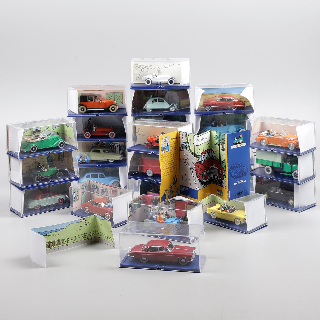 TINTIN, 26 st modellbilar, 1990/2000-tal.