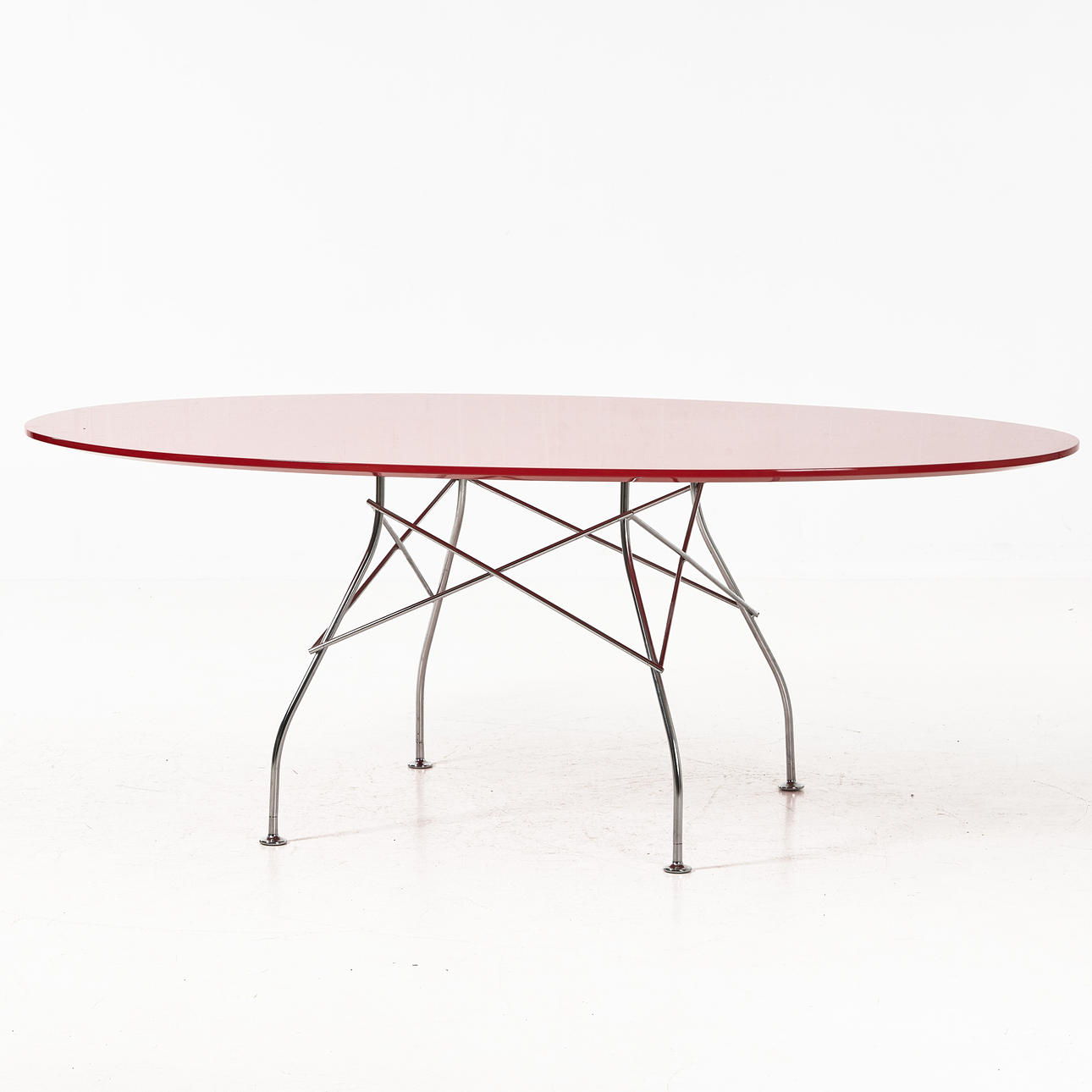 ANTONIO CITTERO. Table, “Glossy Oval Table”, 2000s, Kartell.