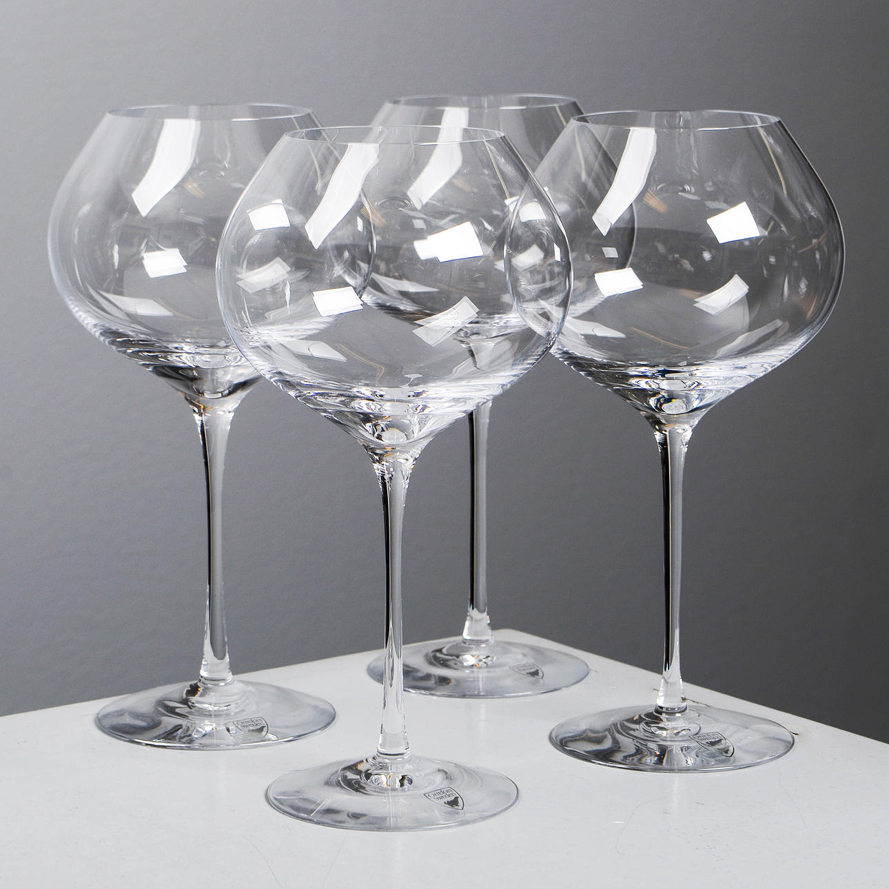 ERIKA LAGERBIELKE. Vinglas, 4 stycken, "Difference Mature", Orrefors.