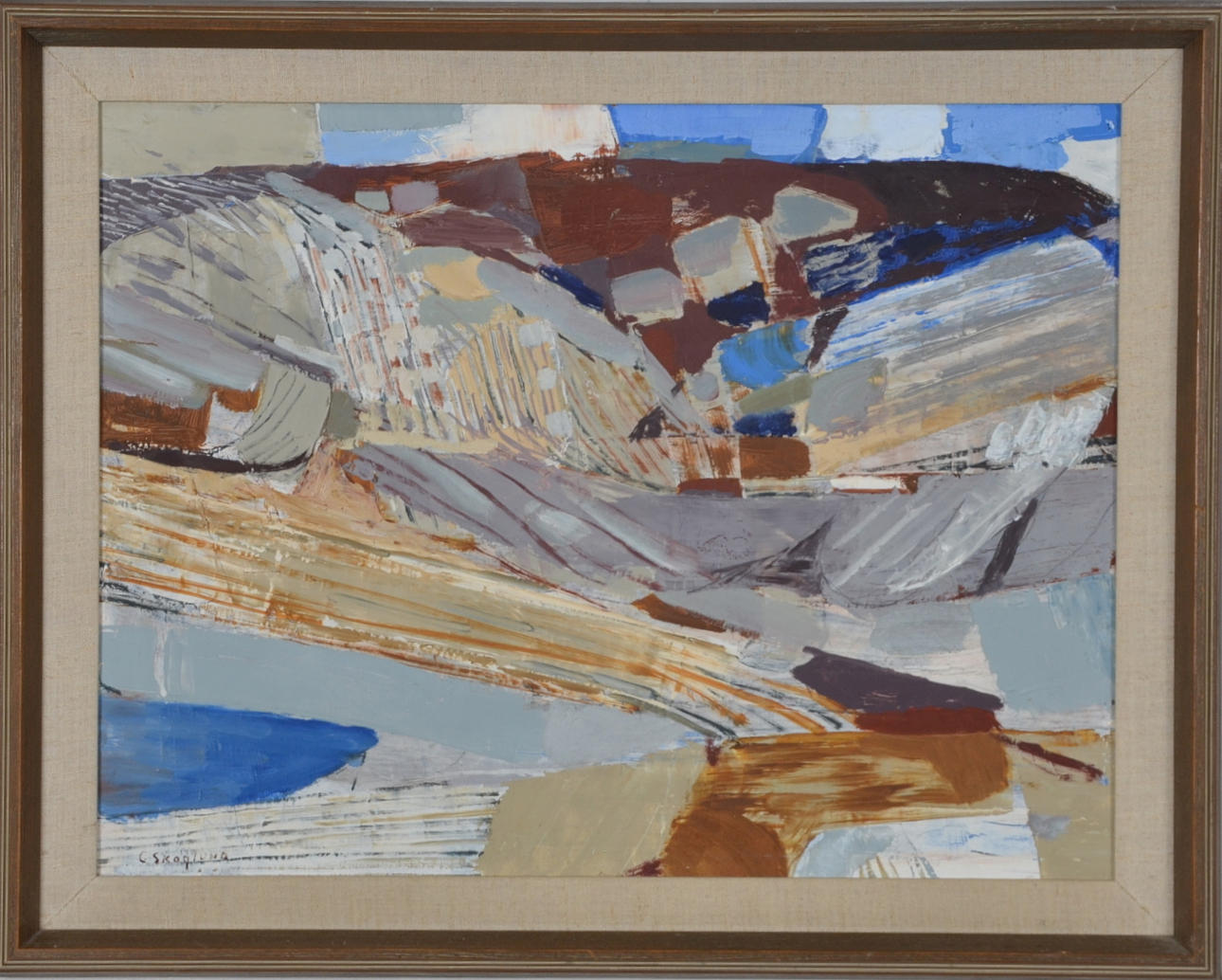 GUSTAV SKOGLUND. Olja på pannå.