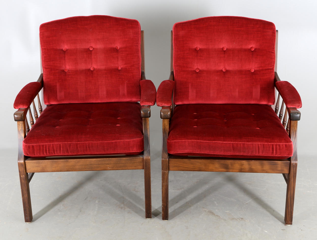 FÅTÖLJER, 1 par, 1900-tal.