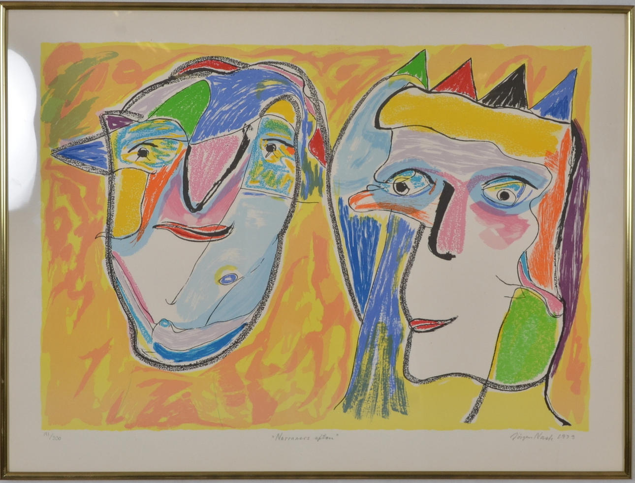 JÖRGEN NASH. Färglitografi.