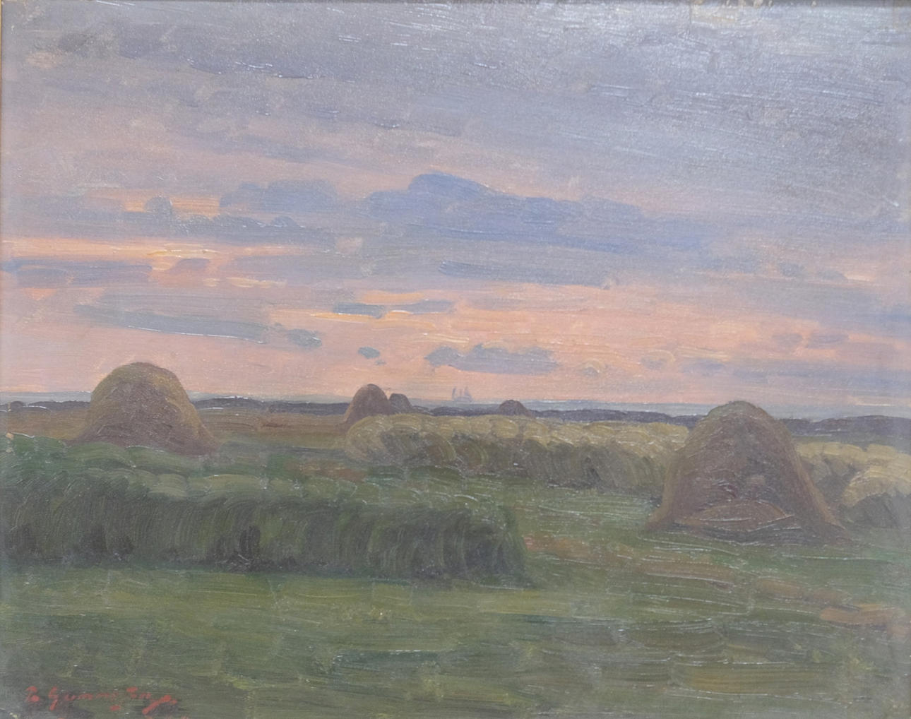 PER GUMMESSON. OLJA PÅ DUK.