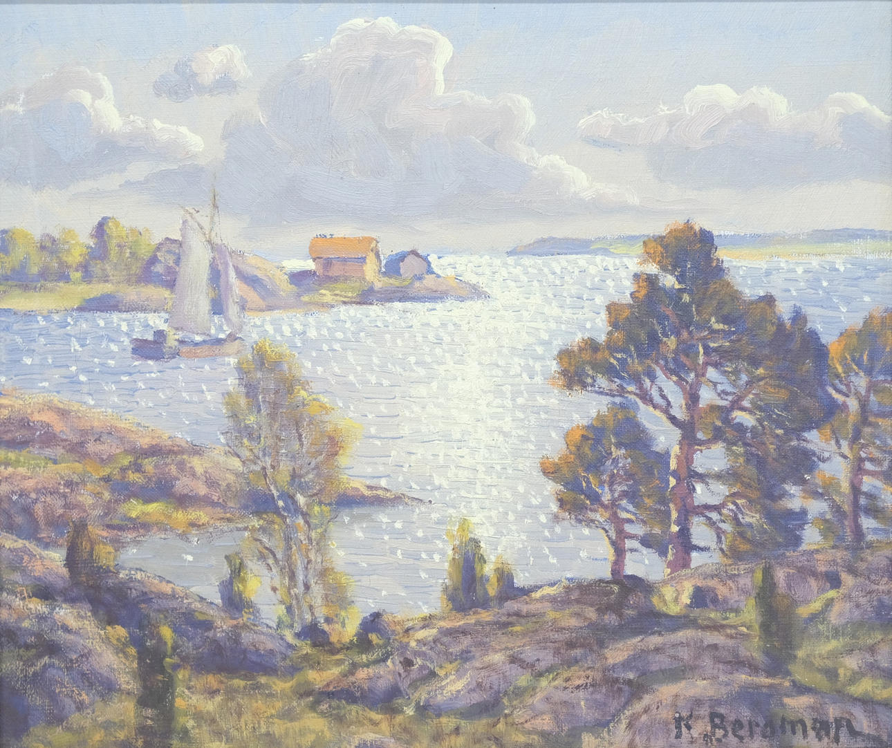 KARL BERGMAN. OLJA PÅ DUK.