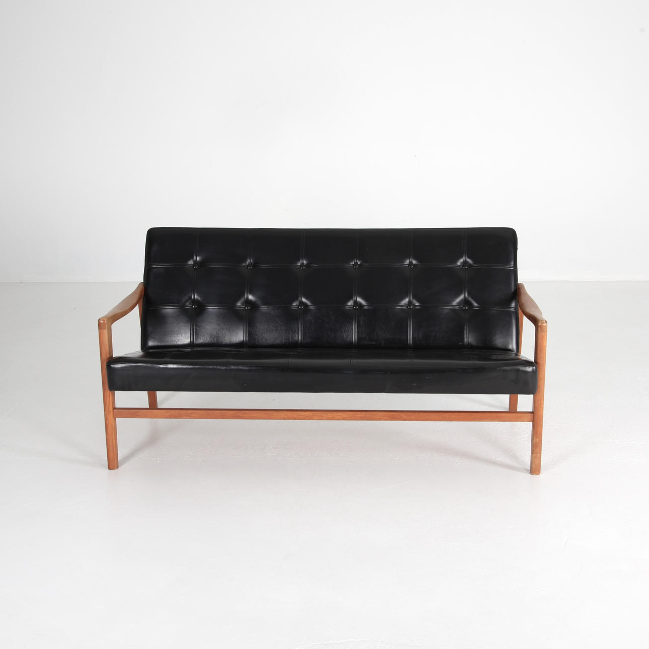 SOFA, 150 cm long, teak, Sweden 1960s.