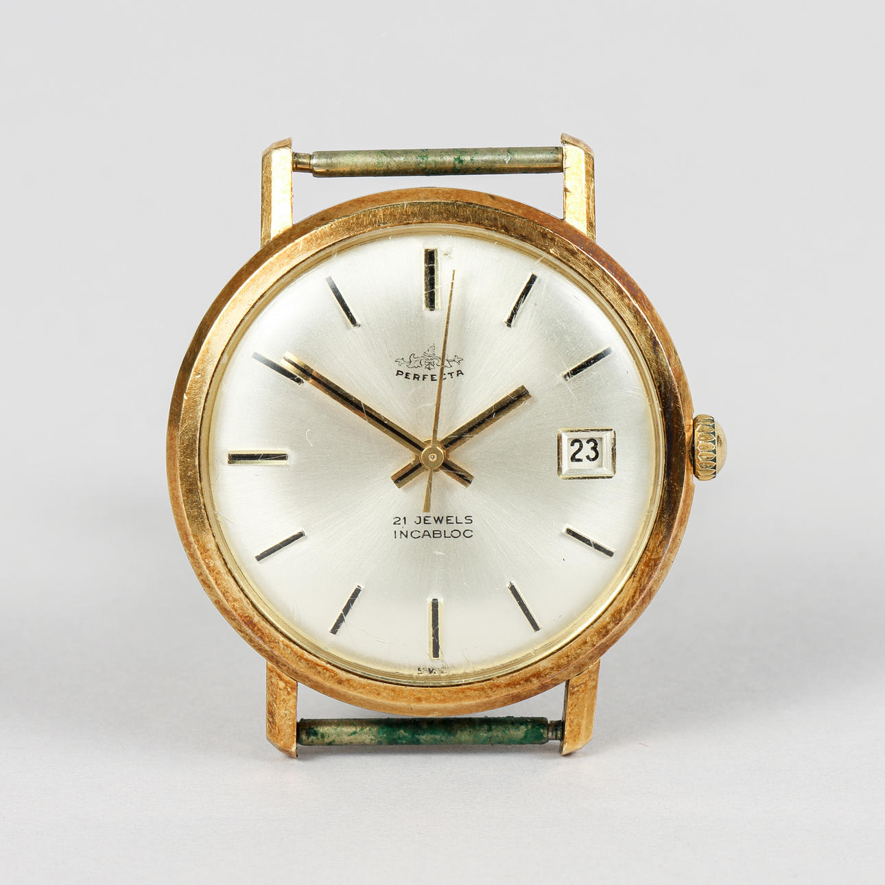 PERFECTA, case in 18k gold, automatic. Clocks & Watches - Wristwatches ...